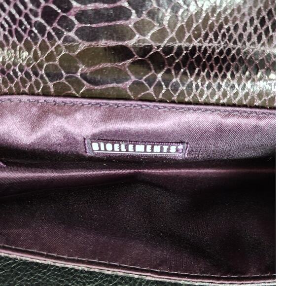 Brand New Bioelements clutch wallet Imitation Snake skin measures 8x4 in size - Picture 4 of 6